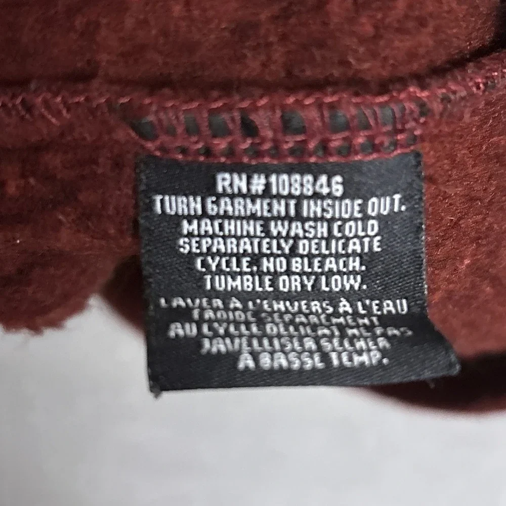 Kuhl Pullover Sweater M Red Brown Sherpa‎ Outdoor Hiking Warm Quarter Zip Casual